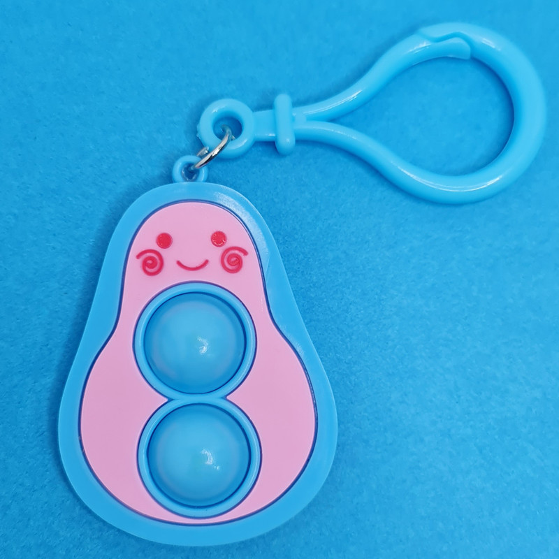 جاکلیدی دخترانه مدل پاپیت سیلیکونی طرح آووکادو