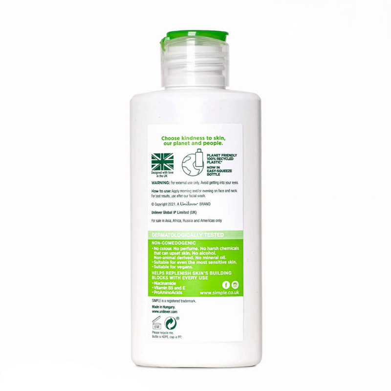 کرم آبرسان سیمپل مدل Fast Absorbing حجم 125 میلی لیتر