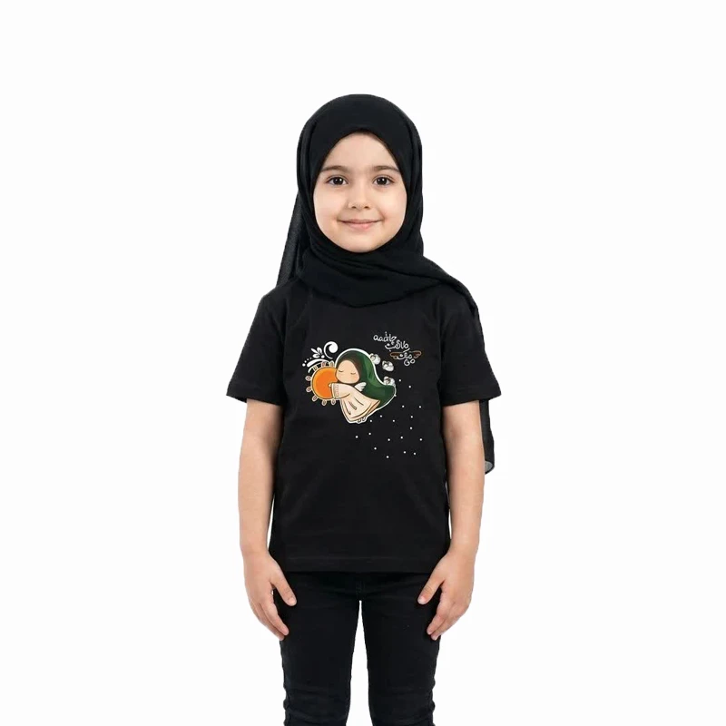تی‌شرت آستین کوتاه دخترانه مدل نازنین