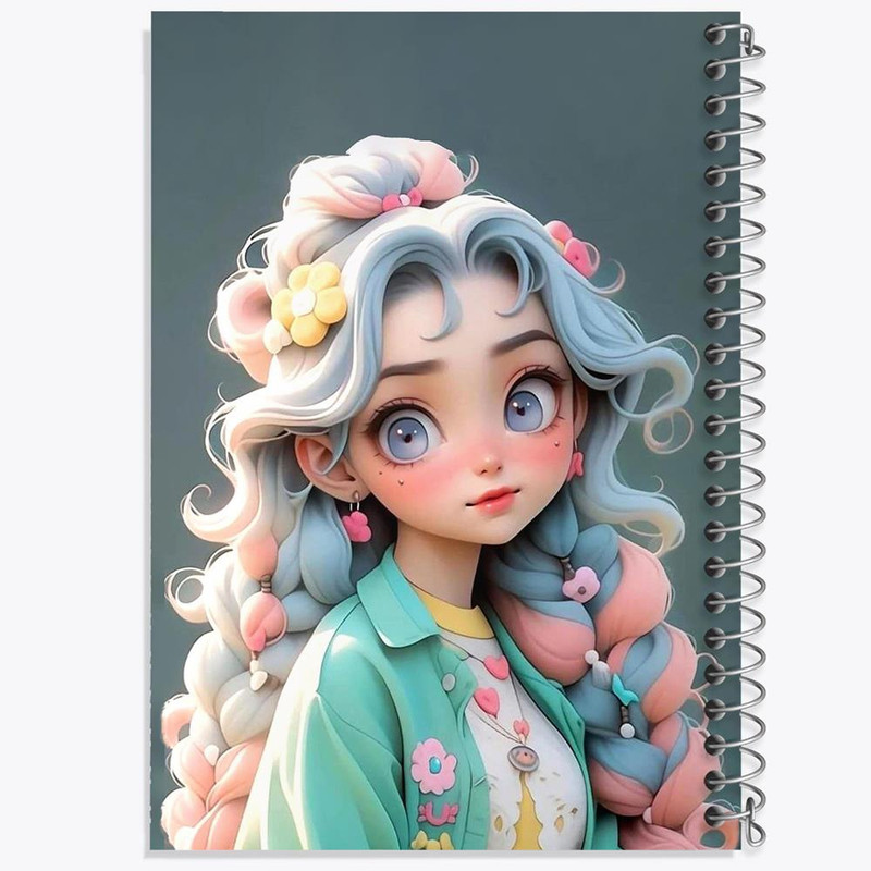 دفتر مشق 50 برگ خندالو مدل دخترانه کد 28820