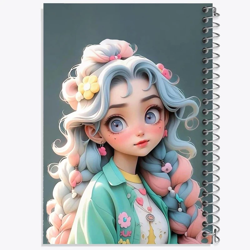 دفتر ژورنال نویسی 50 برگ خندالو مدل نقطه ای طرح دخترانه کد 28820