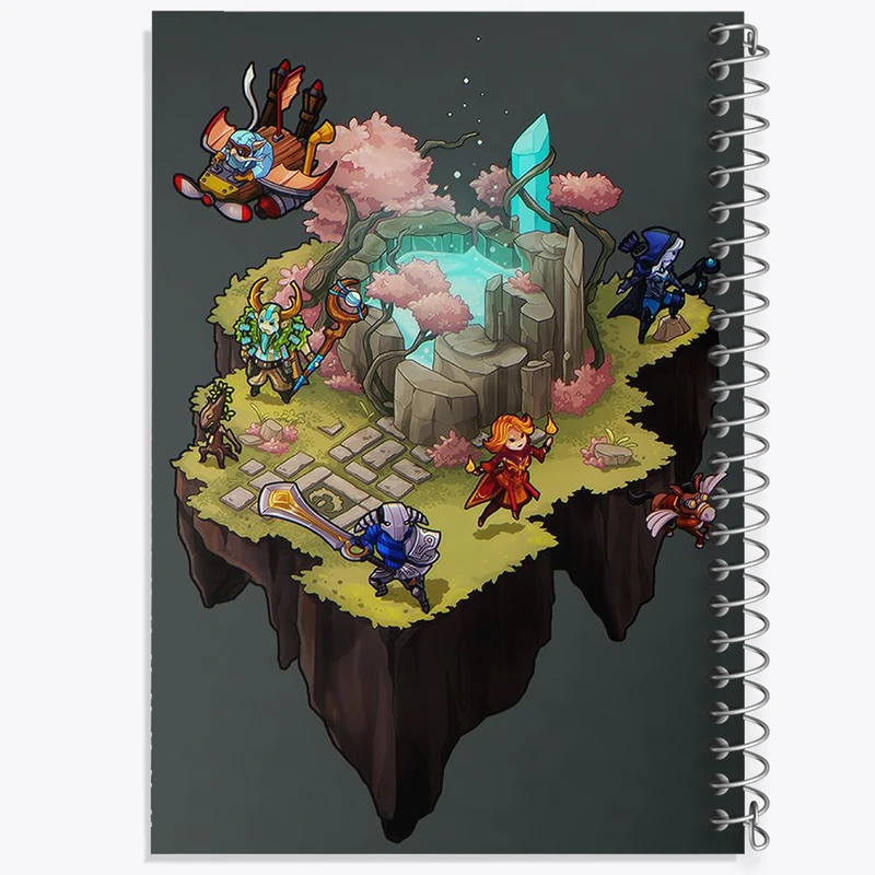 دفتر مشق 50 برگ خندالو طرح بازی دوتا (Dota 2) کد 31468