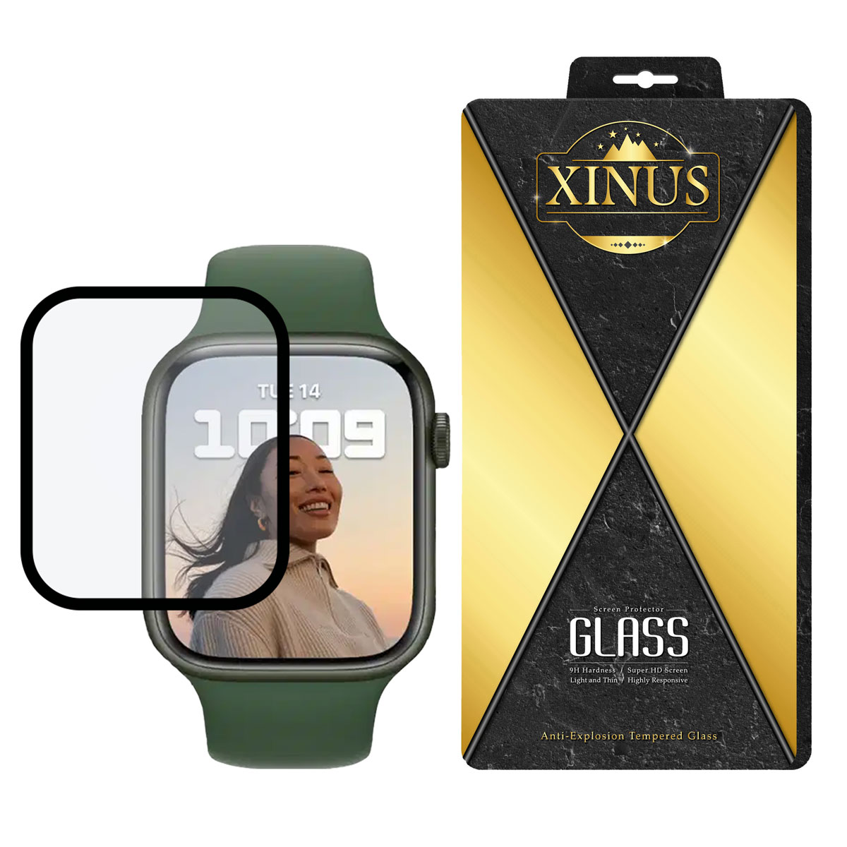 محافظ صفحه نمایش ژینوس مدل FGX مناسب برای ساعت هوشمند اپل Watch Series 7 Aluminum 45mm