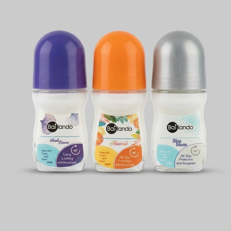 رول ضد تعریق بایلندو مدل بلو مون حجم 50 میلی لیتر به همراه رول ضد تعریق بایلندو مدل FRESH OCEAN حجم 50 میلی لیتر به همراه رول ضد تعریق بایلندو مدل Hawaii حجم 50 میلی لیتر