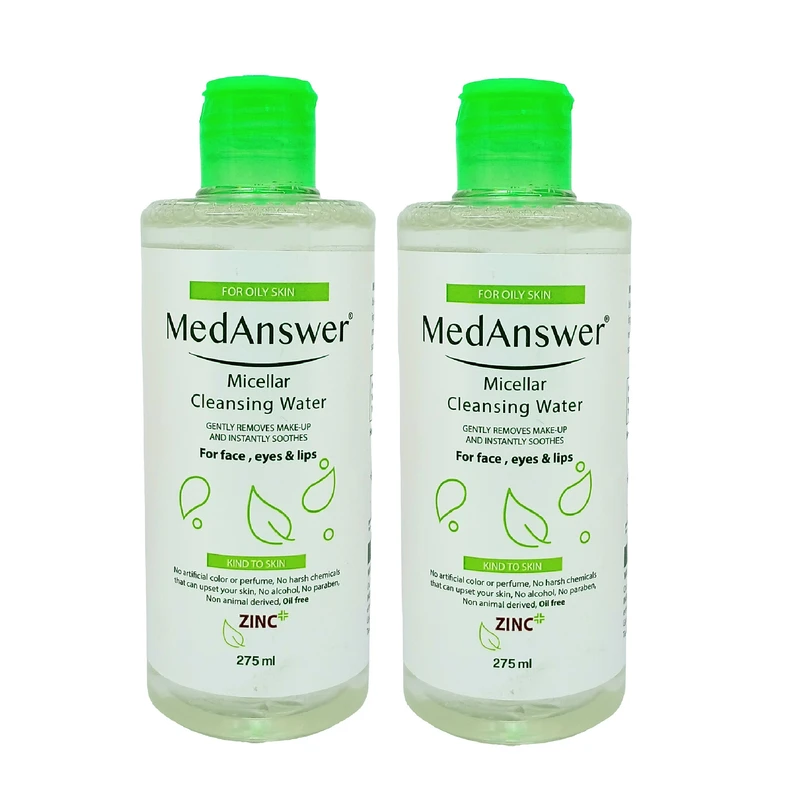 محلول پاک کننده آرایش مدانسر مدل Teatree oil حجم 275 میلی لیتر مجموعه 2 عددی محلول پاک کننده آرایش مدانسر مدل Teatree oil حجم 275 میلی لیتر مجموعه 2 عددی