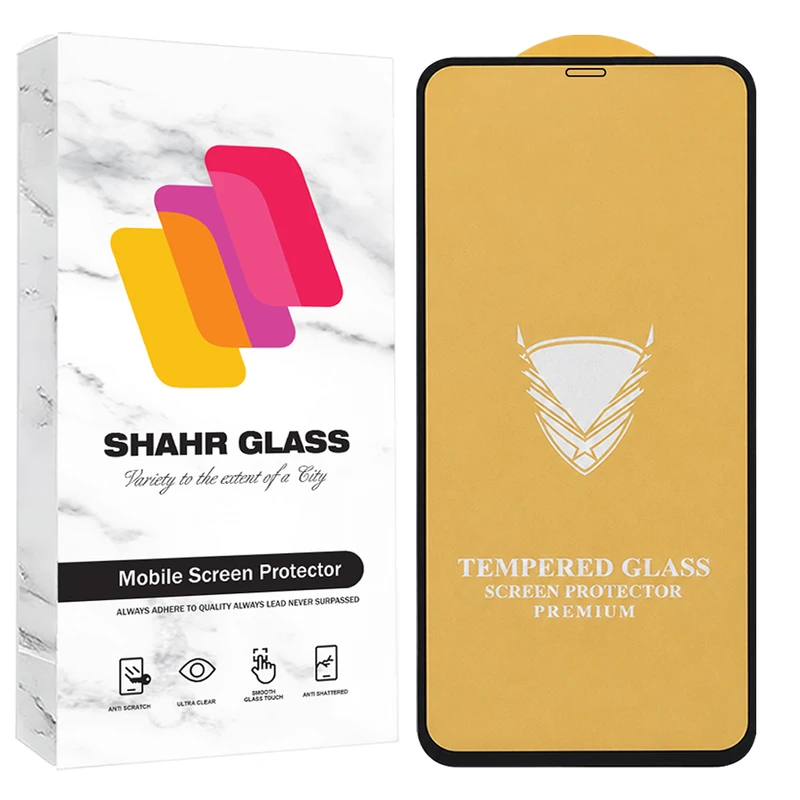 محافظ صفحه نمایش شهر گلس مدل FULLOG مناسب برای گوشی موبایل اپل iPhone 11