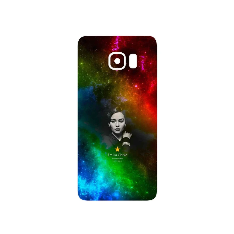 برچسب پوششی ماهوت مدل emilia clarke مناسب برای گوشی موبایل سامسونگ Galaxy S6 Edge