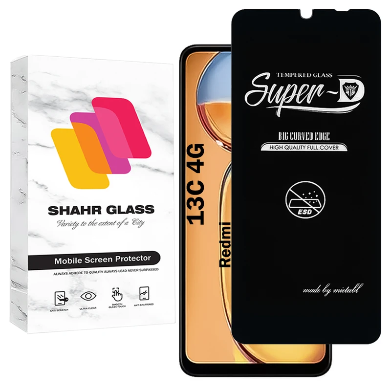 محافظ صفحه نمایش شهر گلس مدل SUPERDNSH مناسب برای گوشی موبایل شیائومی Redmi 13C 4G