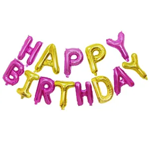 بادکنک فویلی طرح Happy birthday کد 1807 مجموعه 13 عددی
