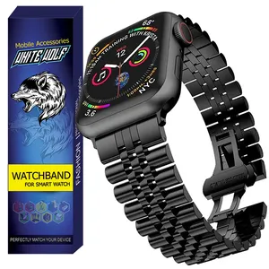 بند وایت ولف مدل WB-5Bead مناسب برای ساعت هوشمند اسمارت واچ T1000 Ultra 49mm
