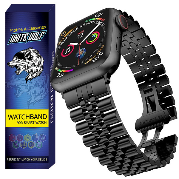 بند وایت ولف مدل WB-5Bead مناسب برای ساعت هوشمند اسمارت واچ T1000 Ultra 49mm