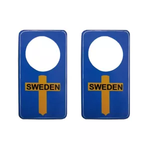 برچسب دور قفل درب خودرو طرح سوئد کد k0404 مجموعه دو عددی