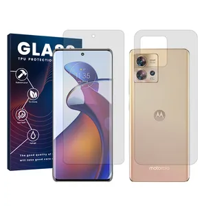 Glass Resistant model transparent screen protector suitable for Motorola Edge 30 Fusion mobile phone Along with the phone back protector