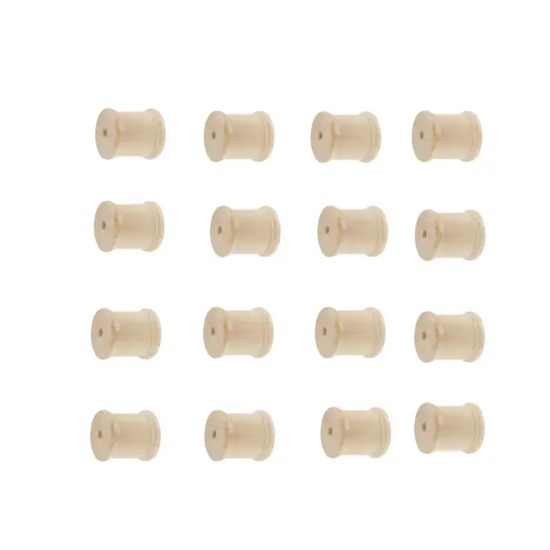 قرقره چوبی مدل بوبین کد 1013 بسته 16 عددی