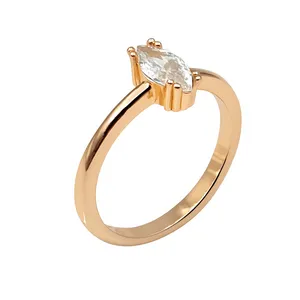 انگشتر زنانه مدل تک داش کد 4153