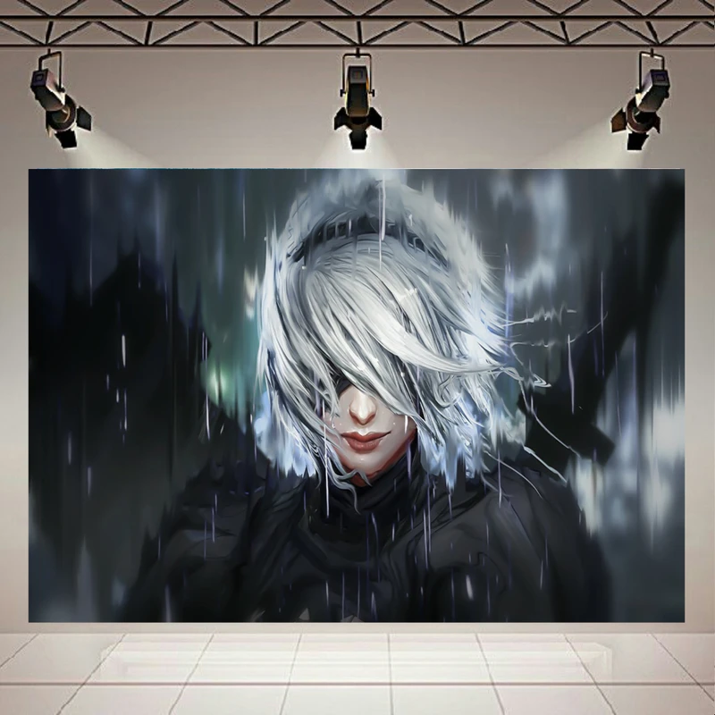 تابلو بوم طرح انیمه دختر مدل Nier Automata کد AR2371