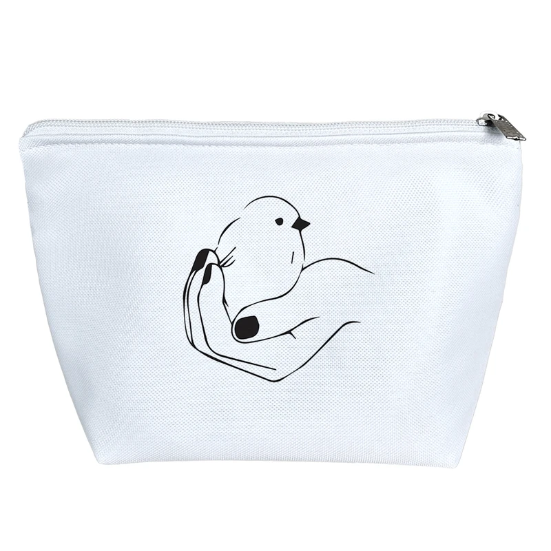 کیف لوازم آرایش دخترانه خندالو مدل دست و گنجشک کد 7698