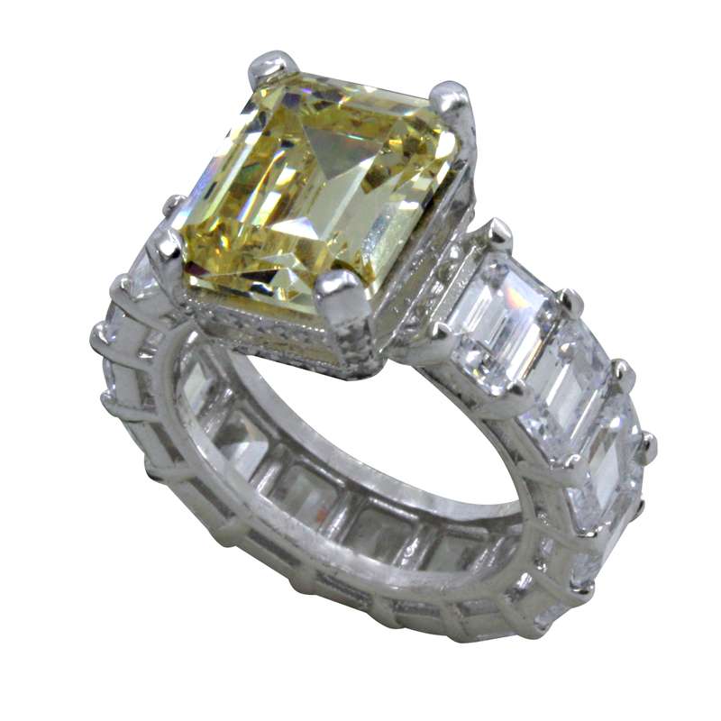 انگشتر نقره زنانه مدل زیرکونیوم کد cs2