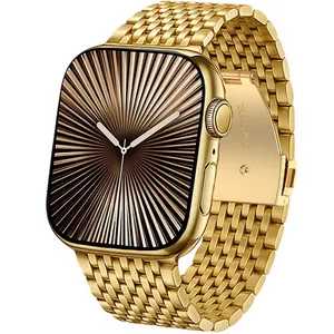 بند مسیر مدل Luxury Stanless مناسب برای اپل واچ 45 میلی متری سری 8