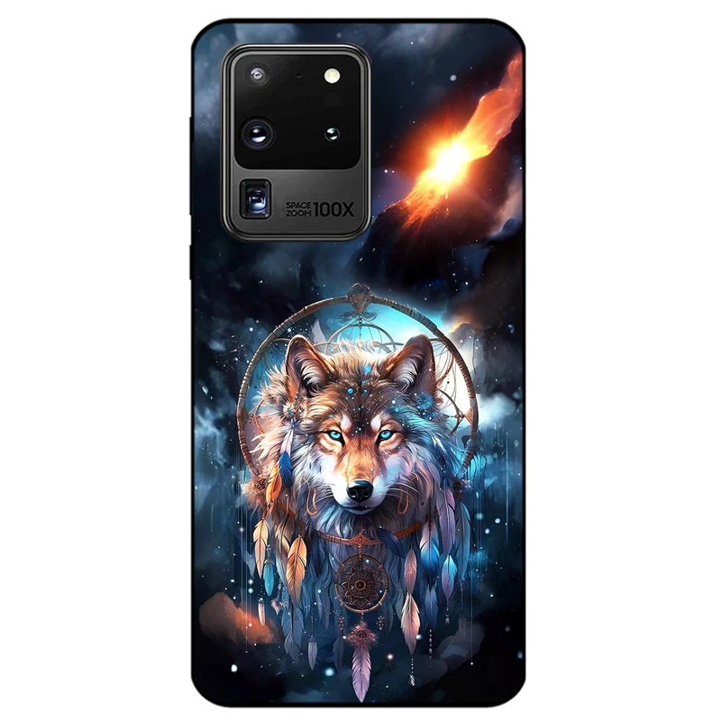 کاور مگافون طرح گرگ و دریم کچر مدل 8005 مناسب برای گوشی موبایل سامسونگ Galaxy S20 Ultra   