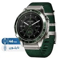 ساعت هوشمند 46 میلی‌متری گارمین مدل MARQ Golfer (Gen 2) Titanium با بند پارچه‌ای
