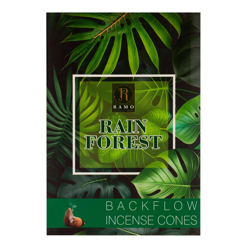 عود رامو مدل RAIN FOREST رایحه چوب بسته 10 عددی