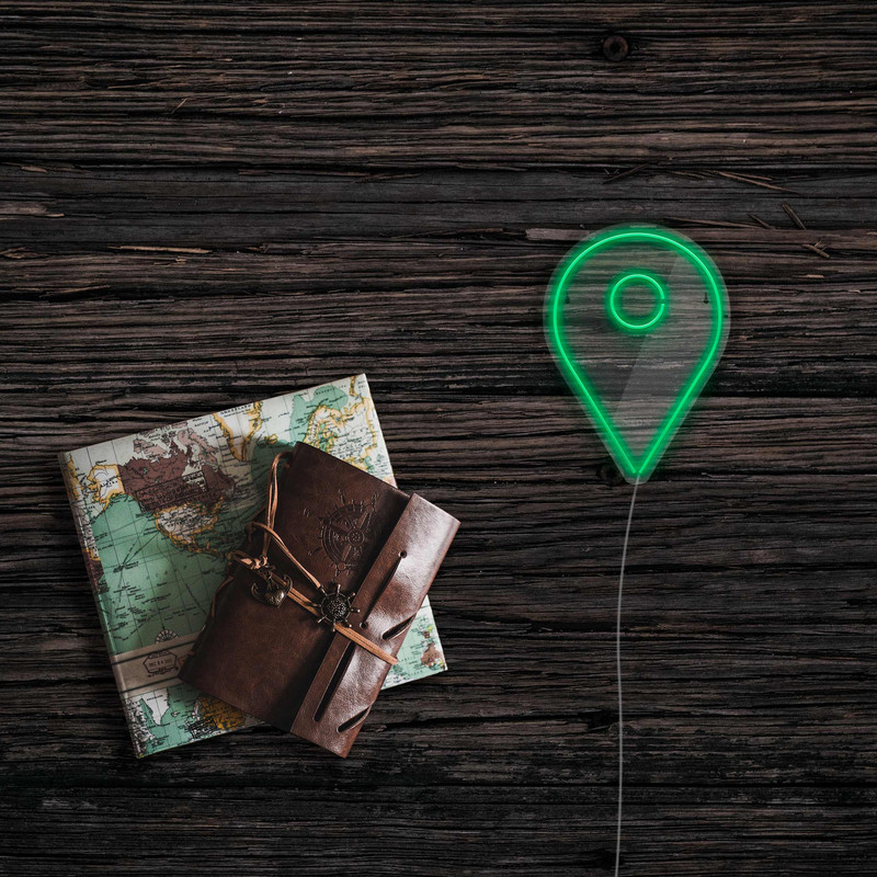 چراغ دیواری نئون دیزاین طرح Location_GR