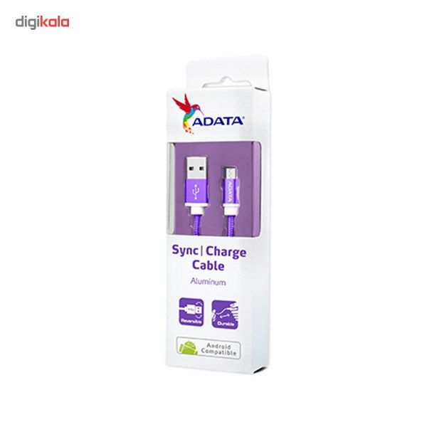 کابل تبدیل USB به microUSB ای دیتا مدل Reversible Aluminum به طول 1 متر main 1 49