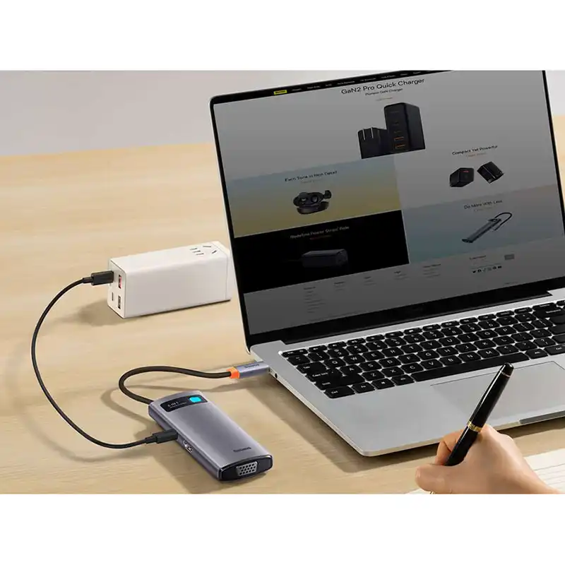 هاب 6 پورت USB-C باسئوس مدل Starjoy 6 BS-OH040