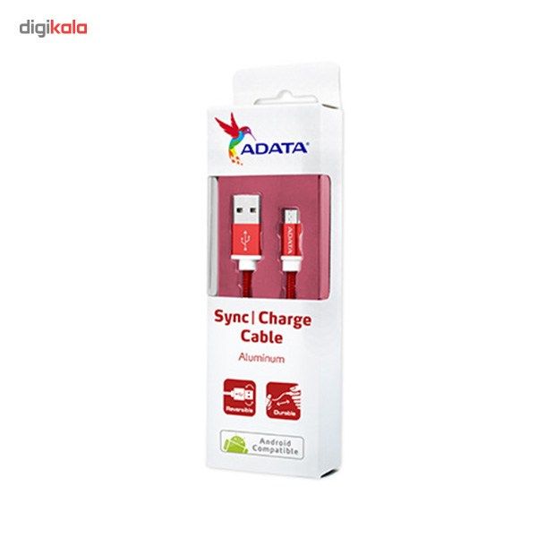 کابل تبدیل USB به microUSB ای دیتا مدل Reversible Aluminum به طول 1 متر main 1 50