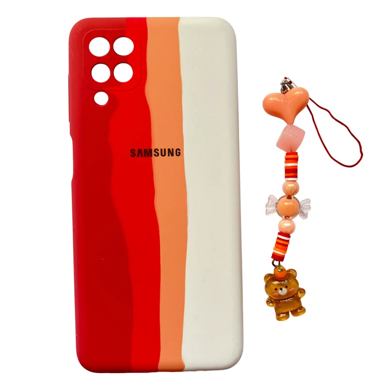 کاور مدل تدی کد A11848 مناسب برای گوشی موبایل سامسونگ Galaxy A12 / A12s به همراه بند آویز