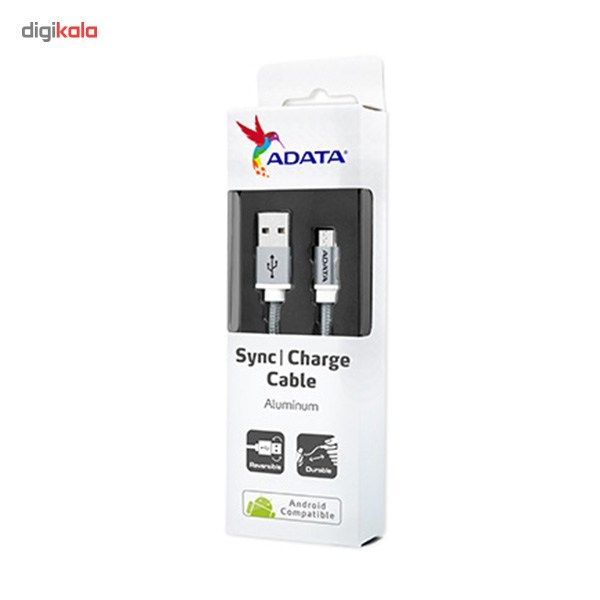 کابل تبدیل USB به microUSB ای دیتا مدل Reversible Aluminum به طول 1 متر main 1 51