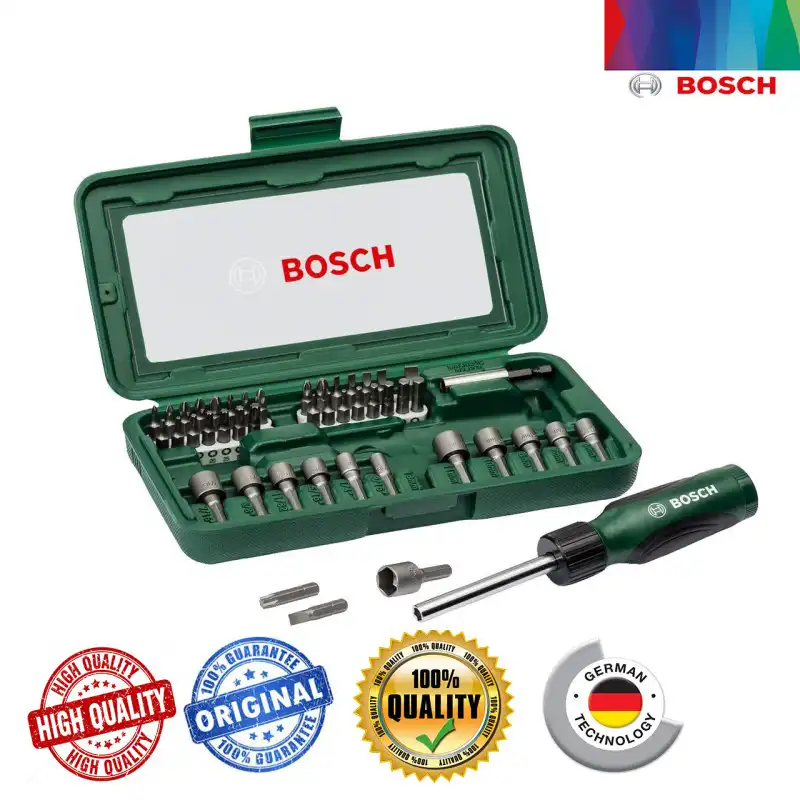 سری پیچ گوشتی آلنی بوش مدل حرفه ای 2607019504 بسته 46 عددی