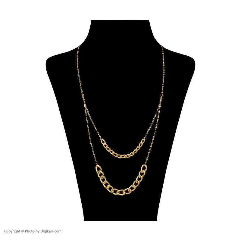 گردنبند طلا 18 عیار زنانه مایا ماهک مدل MM1269 طرح کارتیه دوبل