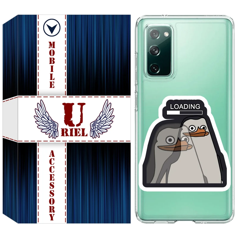 کاور یوریل مدل Clear کد 84 طرح Loading مناسب برای گوشی موبایل سامسونگ Galaxy S20 FE