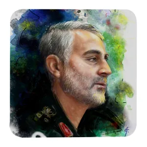 مگنت طرح سردار شهید حاج قاسم سلیمانی کد G1038