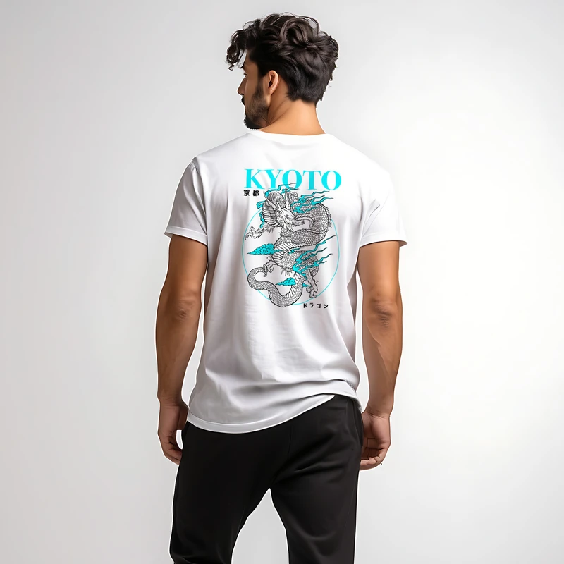 تی شرت آستین کوتاه مردانه مدل 14020824a رنگ سفید