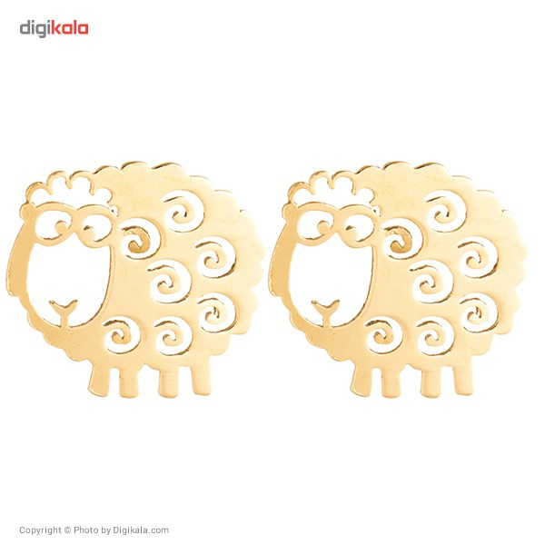 گوشواره طلا 18 عیار رزا مدل EG33