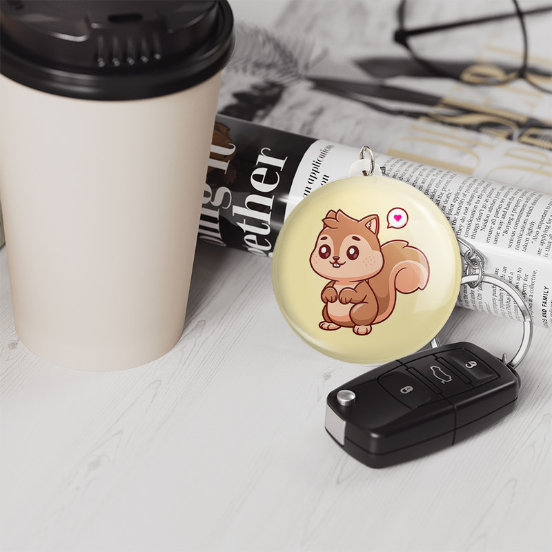 جاکلیدی خندالو مدل  حیوانات بامزه سنجاب کد 25434