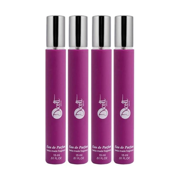 عطر جیبی زنانه دکلت مدل Bright Crystal Versace حجم 15 میلی لیتر مجموعه 4 عددی