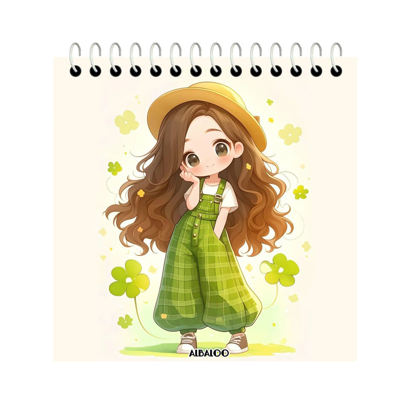 دفترچه یادداشت 50 برگ آلبالو مدل دخترانه فانتزی کد 4072