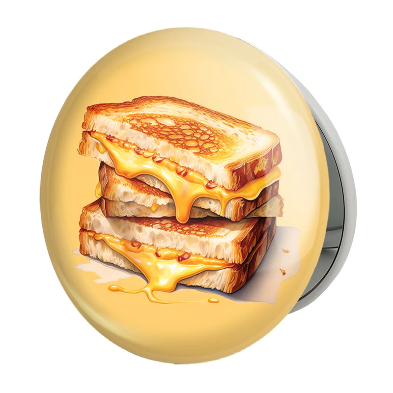 آینه جیبی خندالو طرح فست فود (Fast Food) مدل تاشو کد 36558