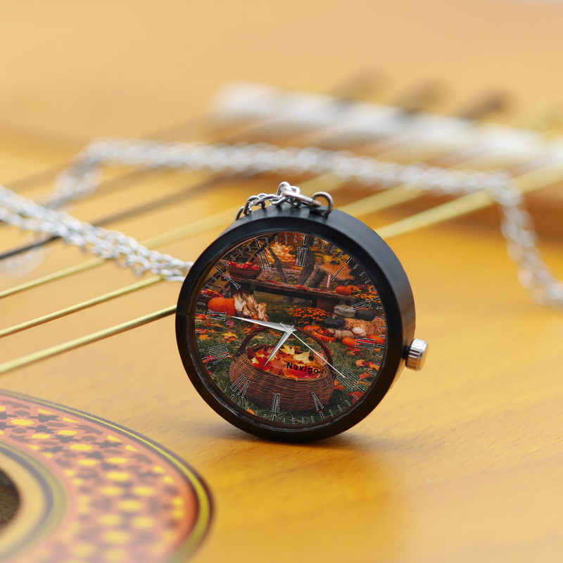 ساعت گردنبندی عقربه ای ناکسیگو مدل پاییزی کد NF12949 ساعت گردنبندی عقربه ای ناکسیگو مدل پاییزی کد NF12949