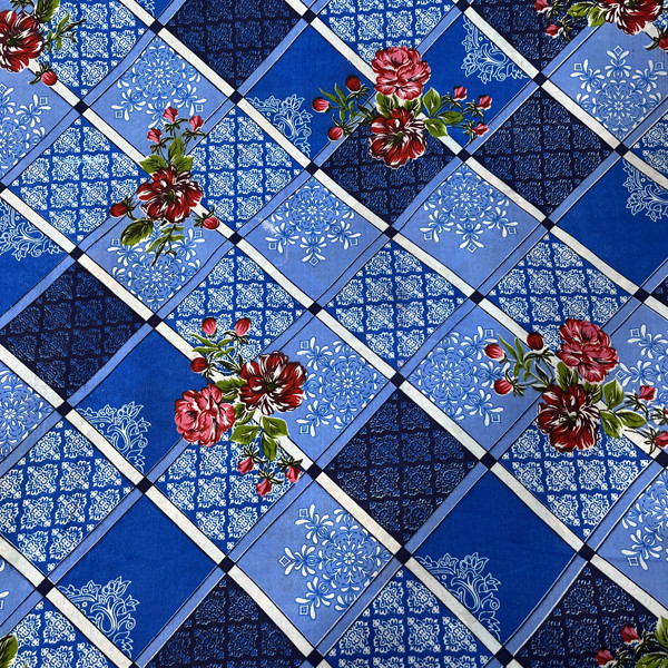 پارچه ملحفه ای مدل گلی کد 2211