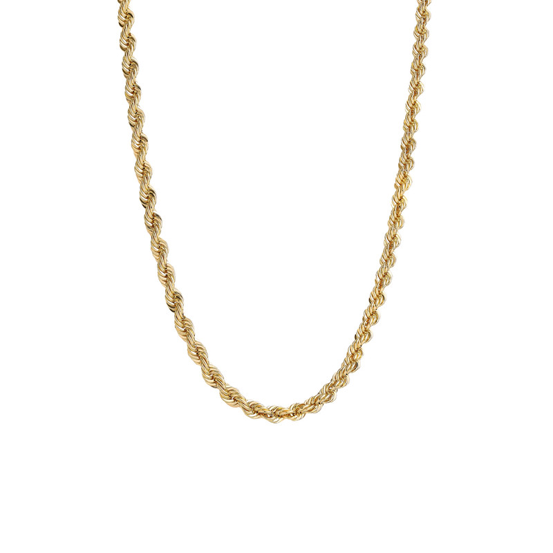 گردنبند طلا 18 عیار زنانه با زنجیر طنابی (توئیست) ماوی گالری مدل 2