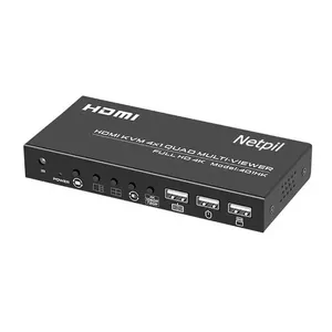 سوییچ چهار پورت  HDMI KVM QUAD نت پیل مدل 401HUK