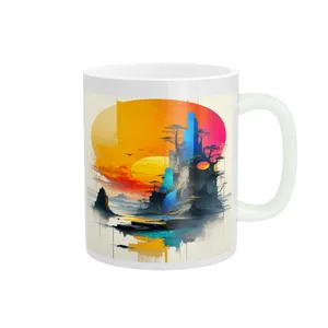 ماگ پاد آفرین مدل نقاشی انتزاعی کد 41