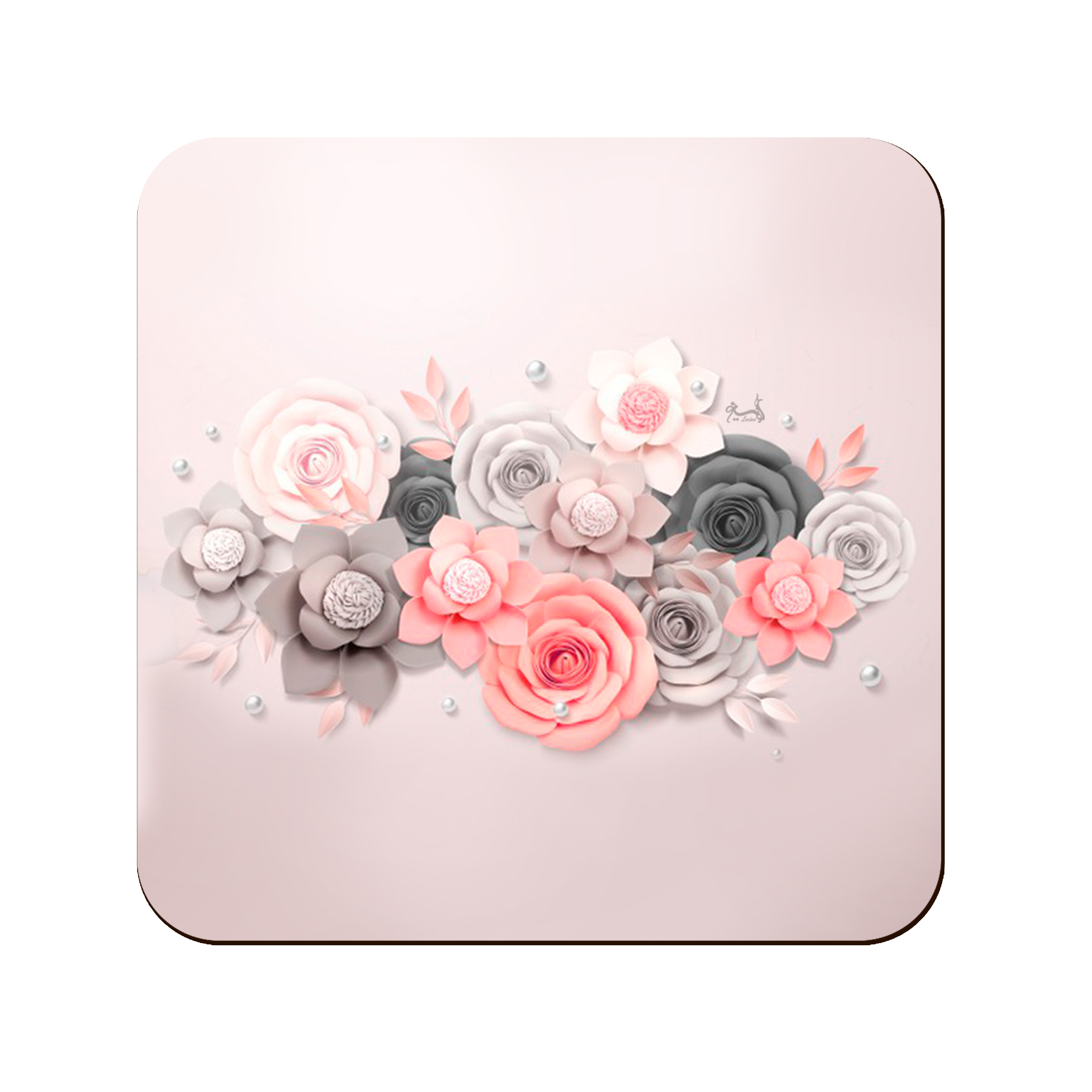 زیر لیوانی لوکسینو مدل Flowers کد 68