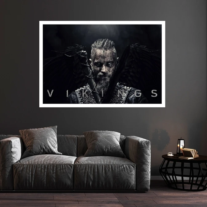 تابلو بکلیت طرح مشاهیر سینمای جهان راگنار لودبروک مدل قاب شاسی W-s9693