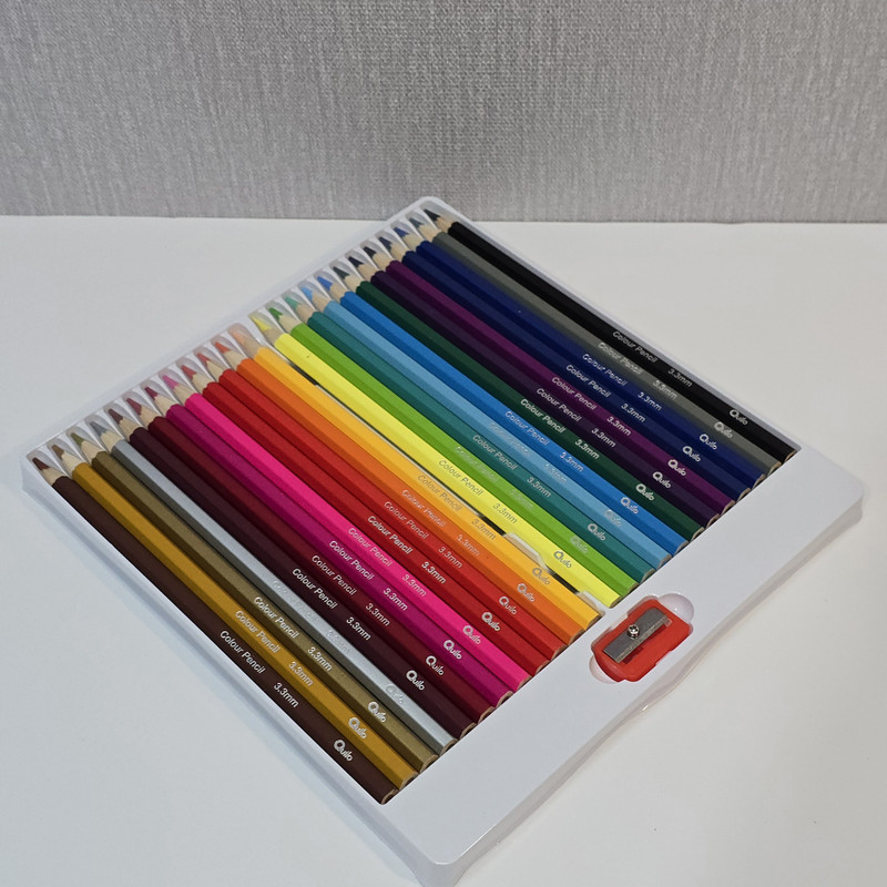 مداد رنگی ۲۴ رنگ کوییلو مدل تراشدار